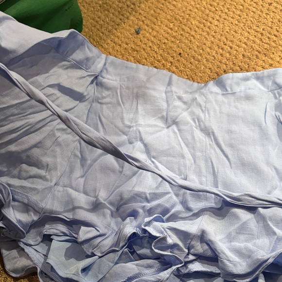 Light Blue Ruffled Skort - Picture 2 of 4